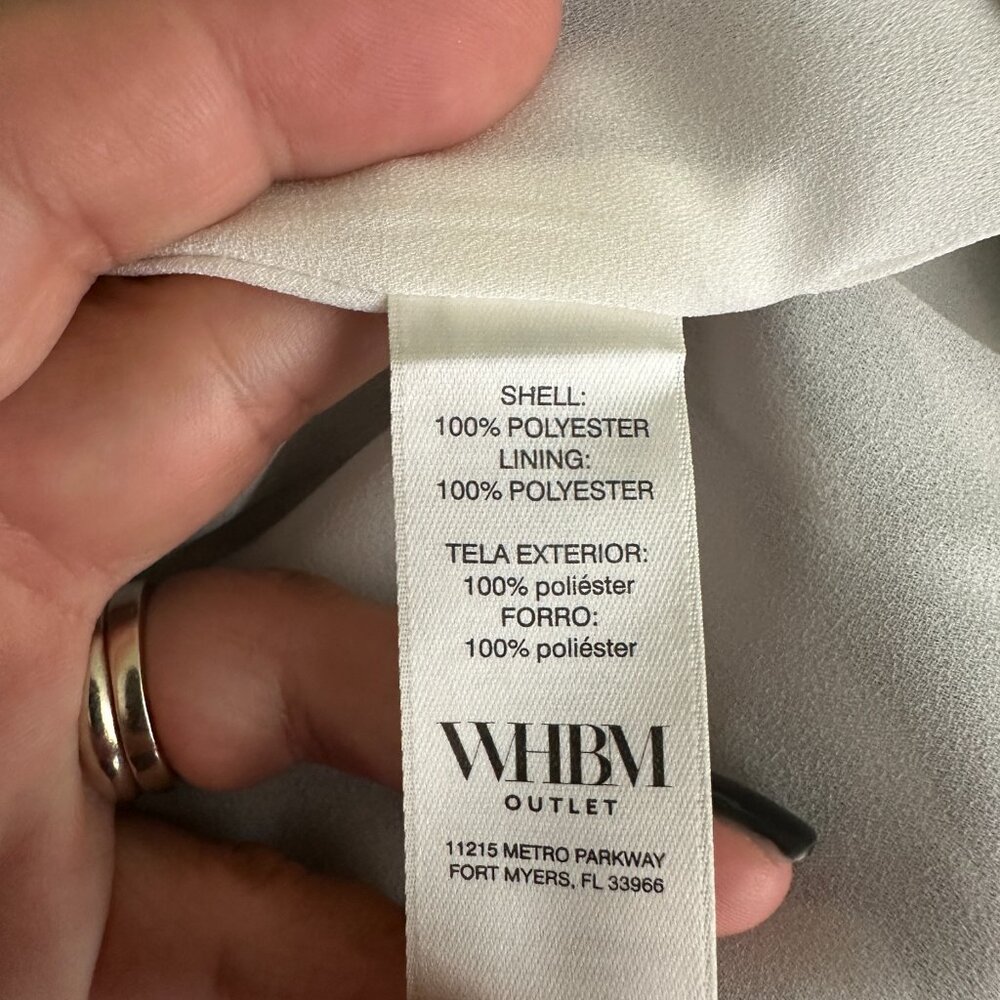 NWT White House Black Market Pull on Straight Capri White 4 - Picture 4 of 7